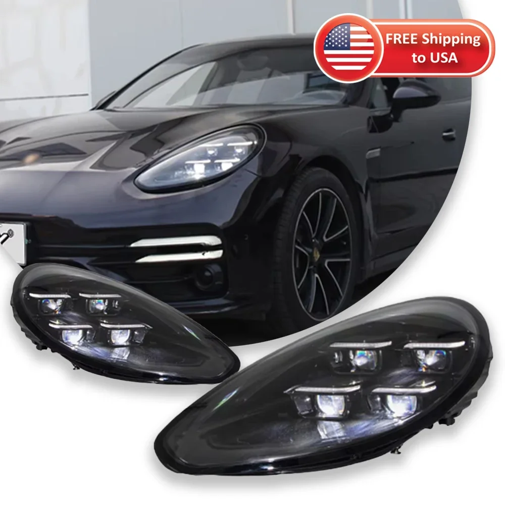 

Фары TYPY для Porsche Panamera 2010-2016 970.1 970.2, светодиодные лазерные матричные фары, обновление 2024, стиль DRL, автомобильные аксессуары
