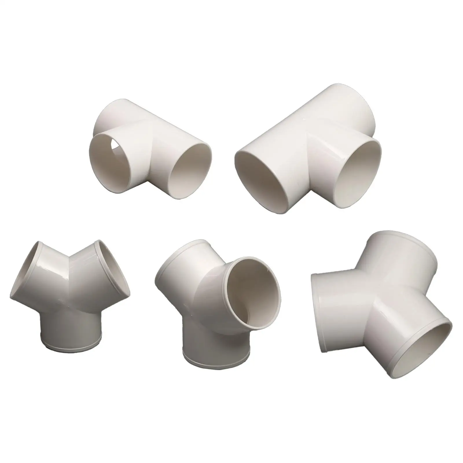 3 Way Elbow Connector Exhaust Ducts Building Furniture Tee PVC Pipe Fitting 3 Way Elbow Connector Exhaust Ducts Building Furniture Tee PVC Pipe Fitting