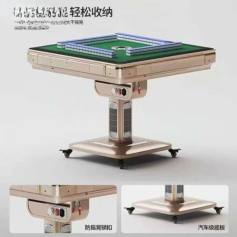 

Автоматический бытовой стол для маджонга, передвижной складной стол для гостиной, столовой, многофункциональный нагревательный электрический складной стол для маджонга