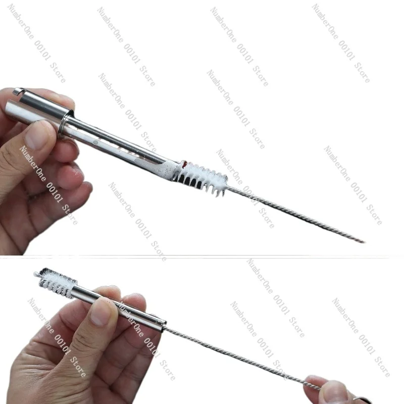 

Набор щеток для чистки кофемашин: щетка для паровой трубки, насадки для вспенивания молока, щетка с длинной ручкой для чистки трубок, набор инструментов для чистки кофемашин