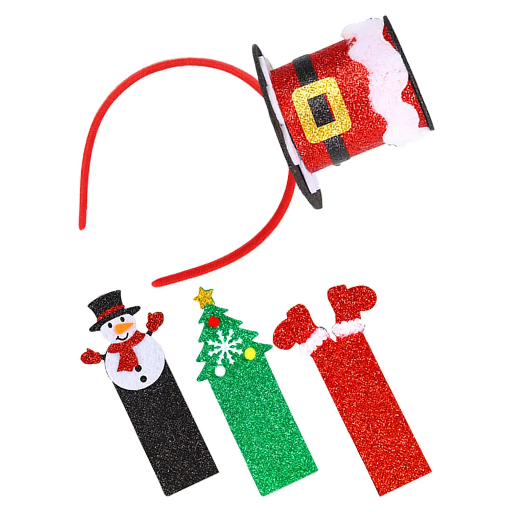 

3D Top Christmas Headb s Hat for Women Mini Top Hat Headb Baby DIY Party Holiday Accessories Christmas Gifts