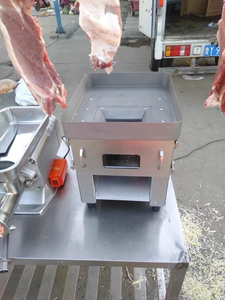 

Автоматическая электрическая машина для резки мяса, мясорубка, мясорубка, слайсер, блок, машина для нарезки мяса