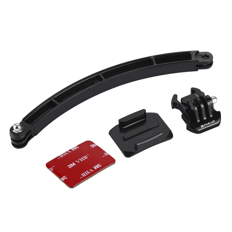 في الهواء الطلق للدراجات النارية خوذة تمديد الذراع Selfie عصا جبل عدة ل GoPro بطل 7 6 5 4 3 SJCAM الرياضة كاميرا الملحقات