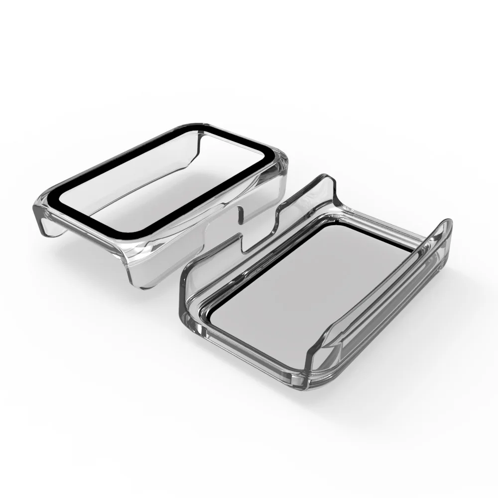 Coque de protection d'écran en verre, cadre à bord dur, pour montre OPPO, Film de protection gratuit pour montre intelligente, accessoires de bande intelligente