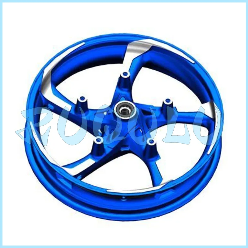 Zt350-gk Front Aluminum Wheel (mt3.5×17/flash Blue/single Disc) 1094300-007063 For Zontes