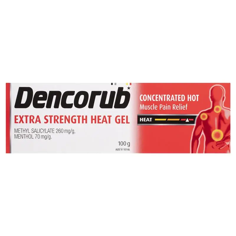 Australia Dencorub Extra Strength Heat Gel Warming Sports Gel for Arthritis Rheumatism Lumbago Sore Back Muscles Pain Relief