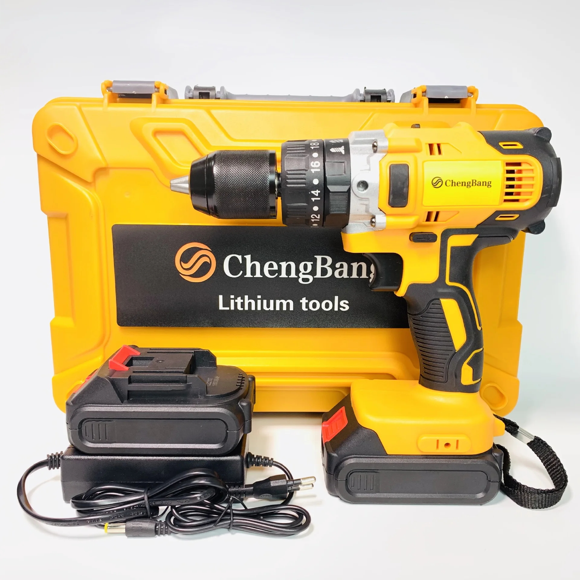 high-power electric hand drill 13 mm shock yellow electric lithium rechargeable electric drill makita battery