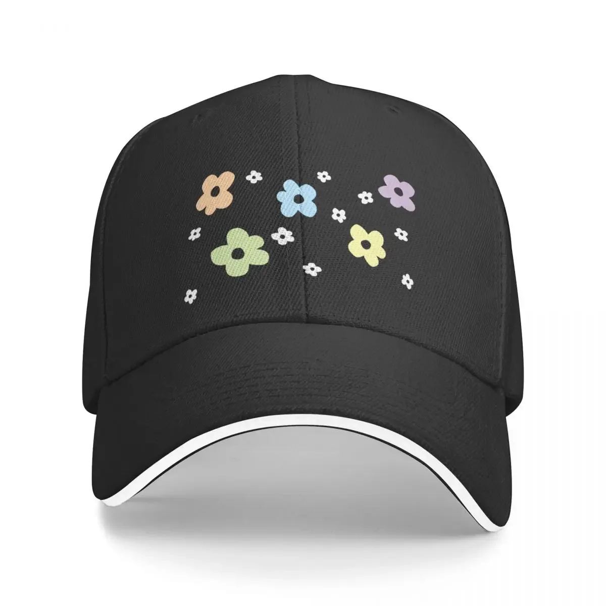 

Rainbow Flower Large Baseball Cap luxury caps Male Women's