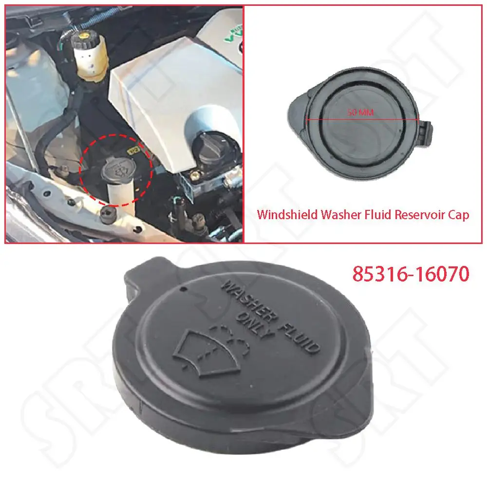 85316-16070 Auto Parts For Toyota Camry LE SE XLE 2002-2006 Solara SE SLE 2006-2008 Windshield Wiper Washer Fluid Reservoir Cap