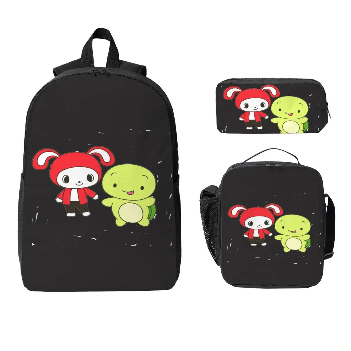 Jj Mikey Maizen Backpack Student Boys Girls BookBag School Bag Laptop Shoulder Bags 3ps Insulated Lunch Bag Pencil Case