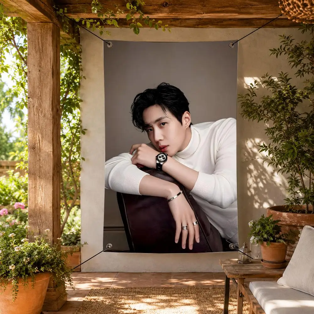 Actor K-Kim Seon Ho Flags Decorative Flag Banner for Indoor Outdoor Wall Garden Yard Porch Patio Home Party Decor