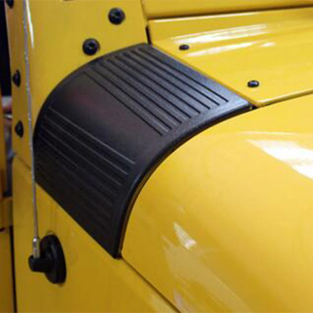Lantsun J072 Body Armor Cover Corner Guards ABS for Jeep for Wrangler JK07-17, 1-pair