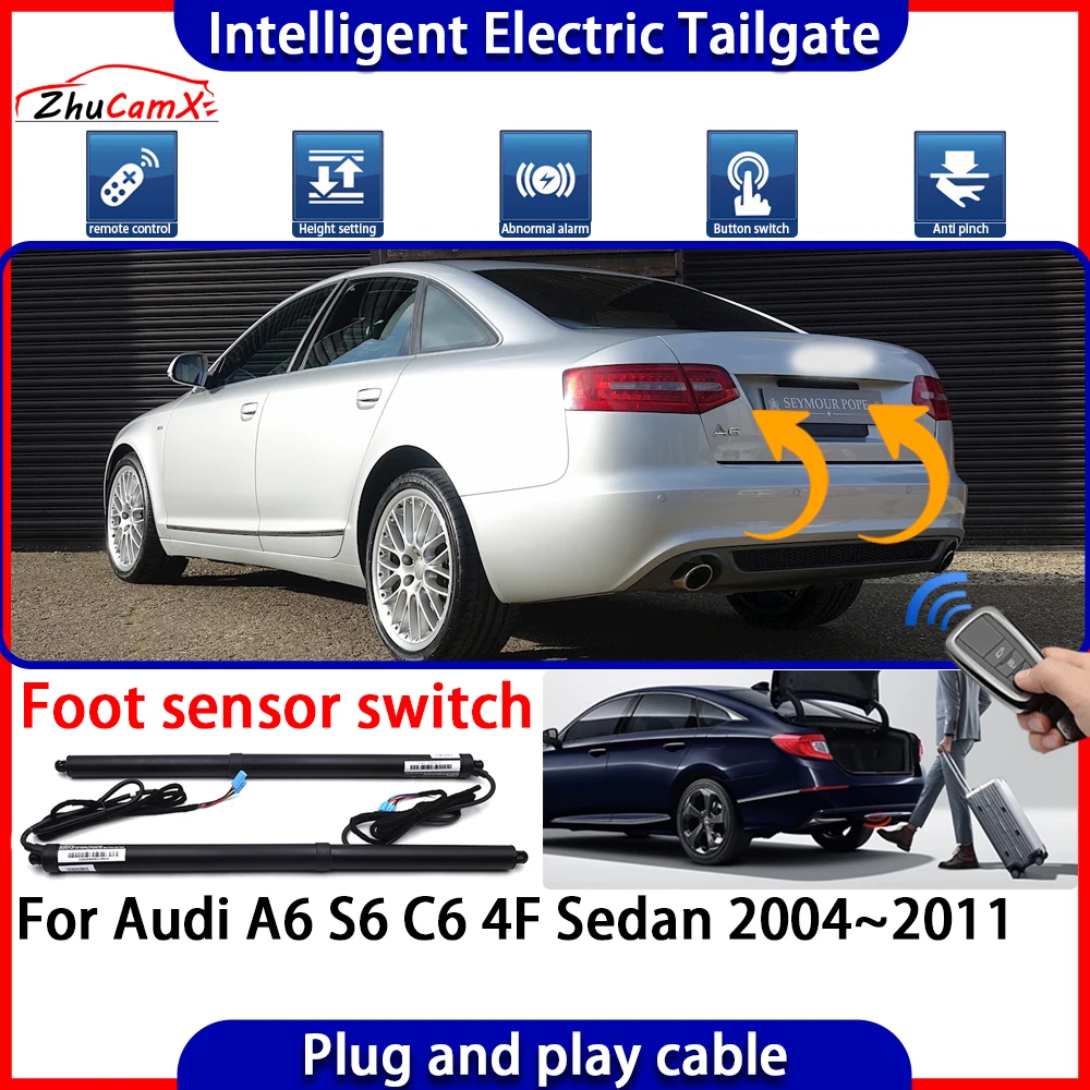 ZhuCamX Automatic Lifting kit Opening Trunk Intelligent Electric Tail Gate Lift Tailgate for Audi A6 S6 C6 4F Sedan 2004~2011