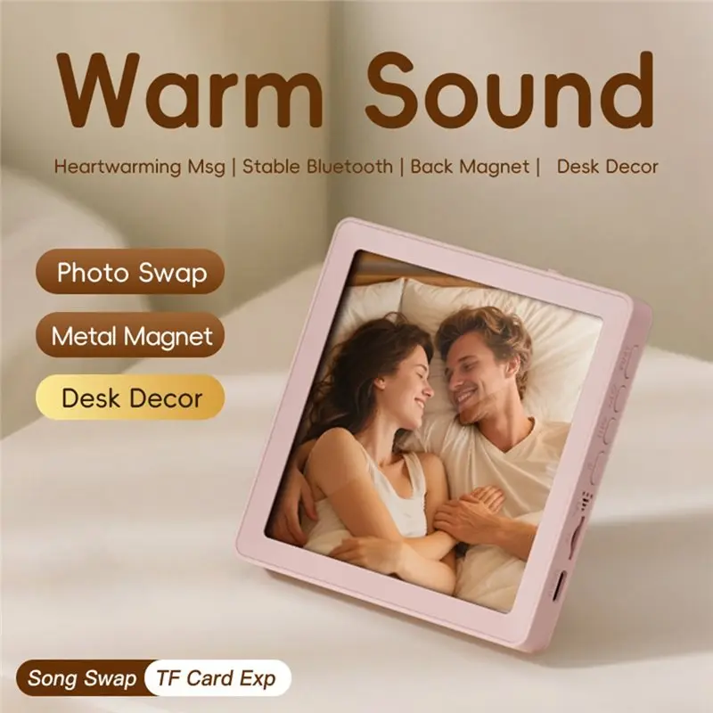 Gift Music Photo Frame Personalized Fridge Magnet With Playback& Recording Function For Valentine' S Day, Birthday