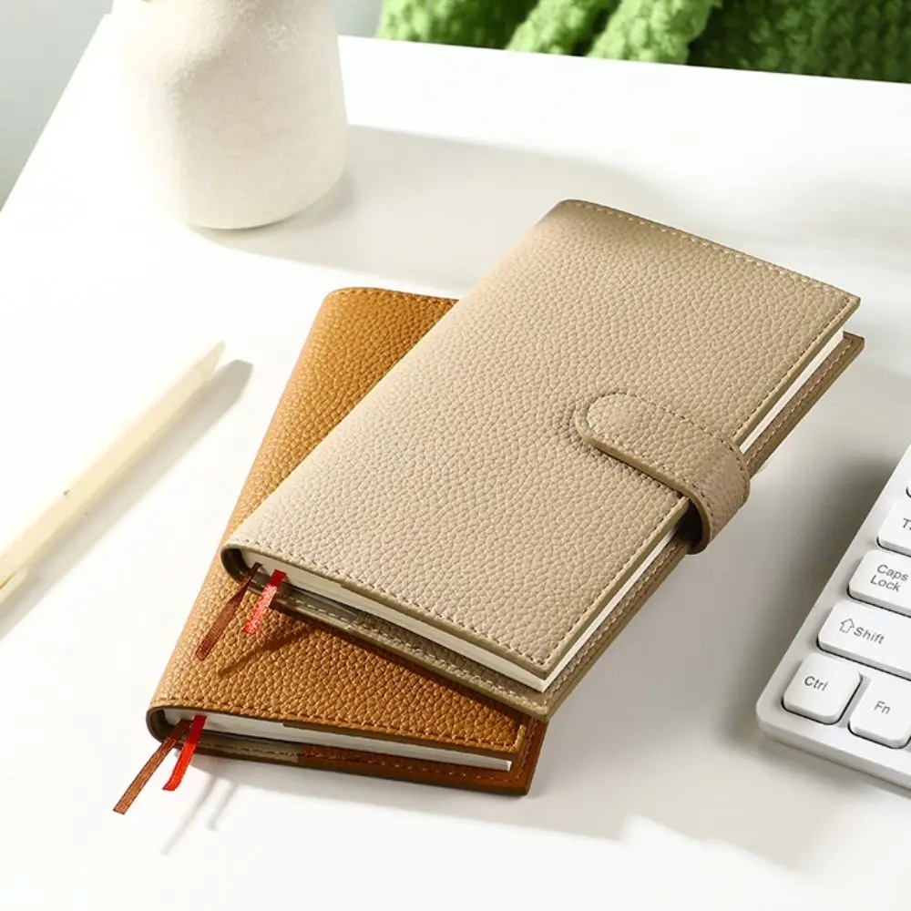 

Simple Litchi Leather Portable Notebook Thickened Exquisite Subject Notebook Mini Paper Business Meeting Record Book School