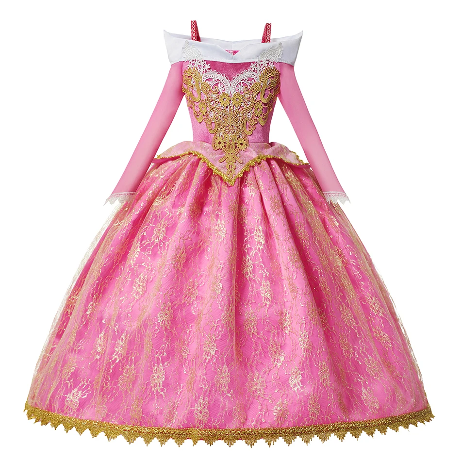 2025 nueva Bella Durmiente vestido de princesa Aurora de Disney vestido de princesa para fiesta de carnaval vestido de actuación de baile de princesa Aurora