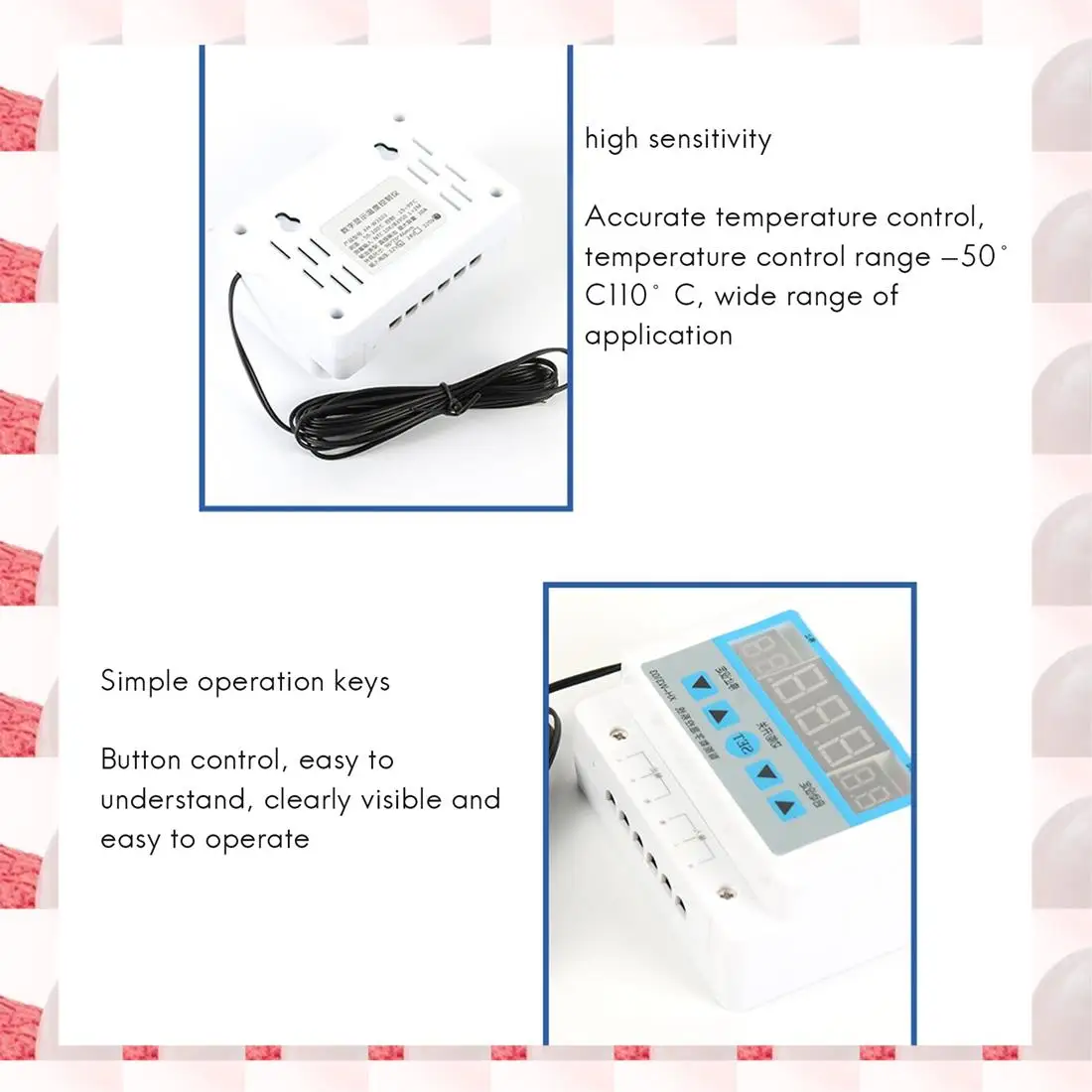 ABGN XH-W3103 ماكس 5000 واط ترموستات رقمي 30A متحكم في درجة الحرارة التبديل لأجهزة الصناعة المنزلية