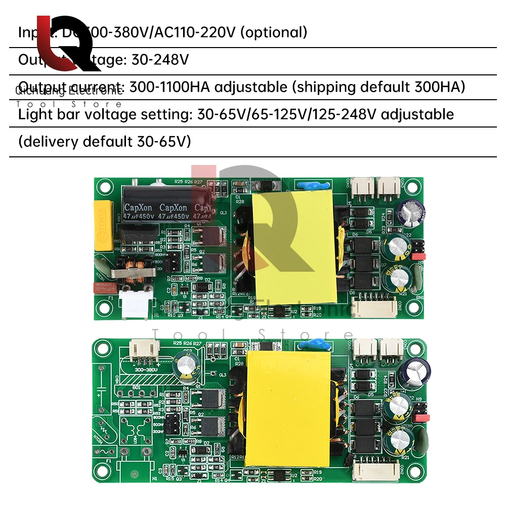 300V-380V Universal LED LCD TV de Retroiluminación de Corriente Constante Del Tablero de Conductor Boost Junta Adaptador para LED TV Notebook monitores