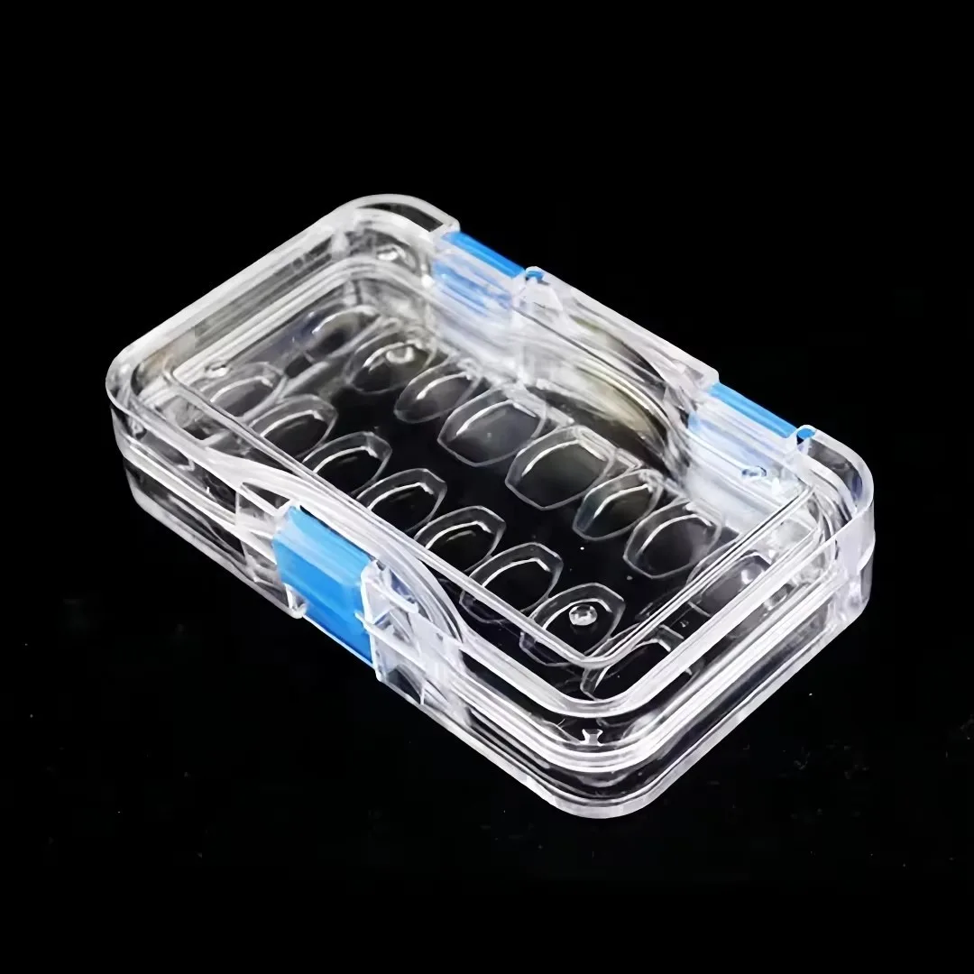 Clinic Dental Membrane Box Denture Crown Storage Box Transparent Anti-dust Dentist Tool for Prosthesis & Restoration Storage
