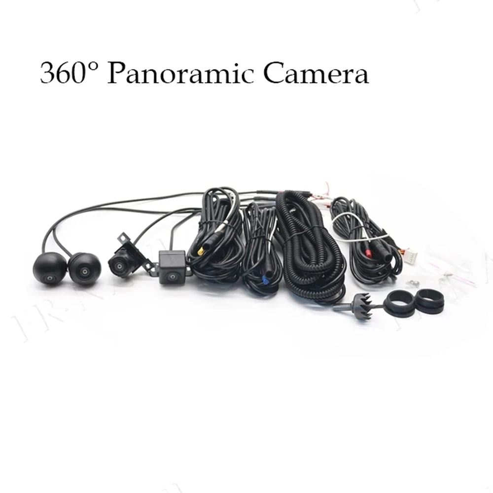 360 Panoramic Car Camera Surround View  AHD Right+Left+Front+ Rear View Camera System for Android Auto Radio Night Vision