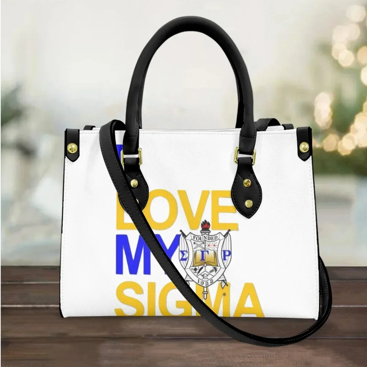 Sigma Gamma Rho вечерние клатчи с принтом, женский подарок, высококачественная сумка-мессенджер из искусственной кожи с верхней ручкой, портативные сумки для покупок на открытом воздухе