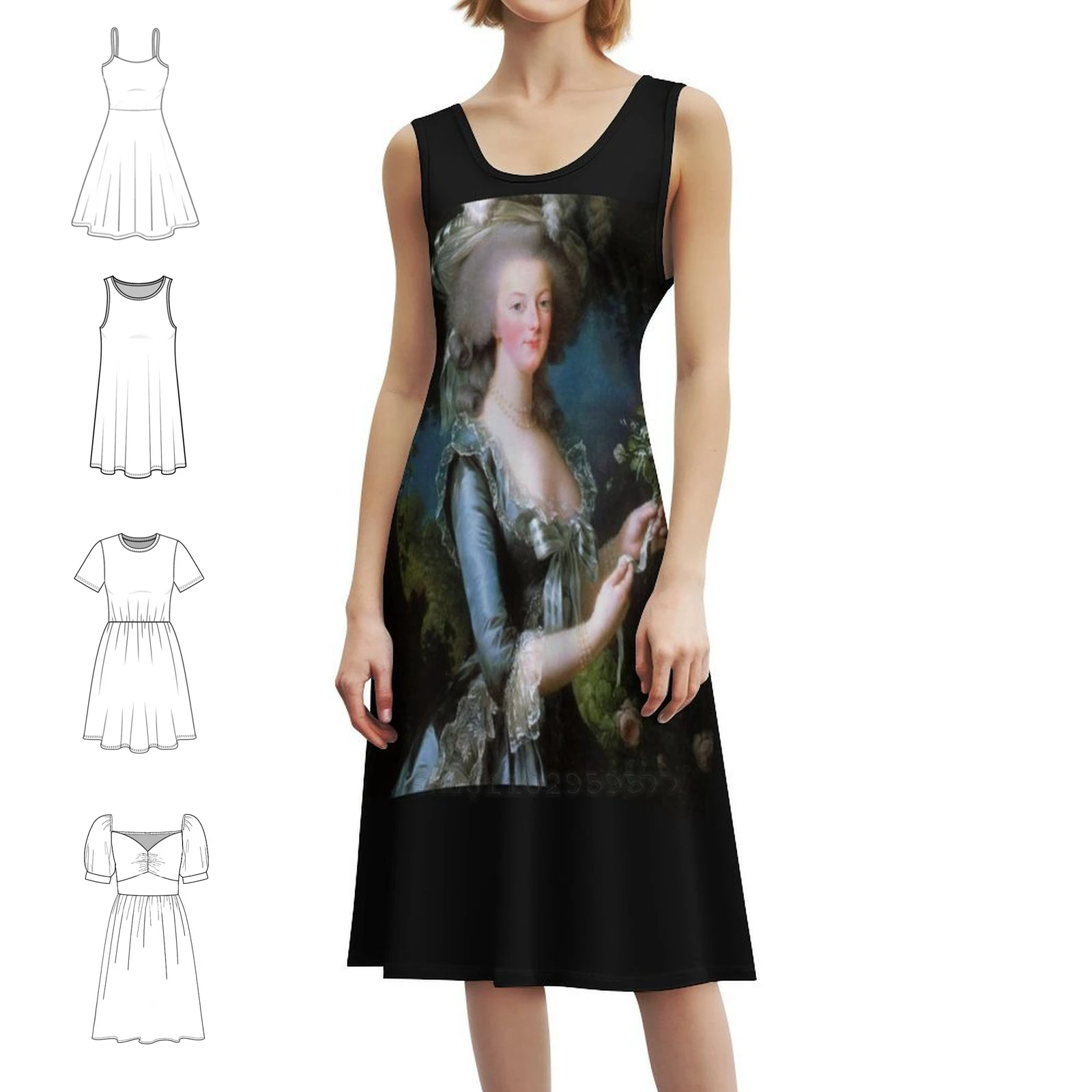 

Marie Antoinette Boho Chic Dress Elegant Fashion Beach Wedding Party Gown Marie Antoinette Woman Marie Antoinette Dress For