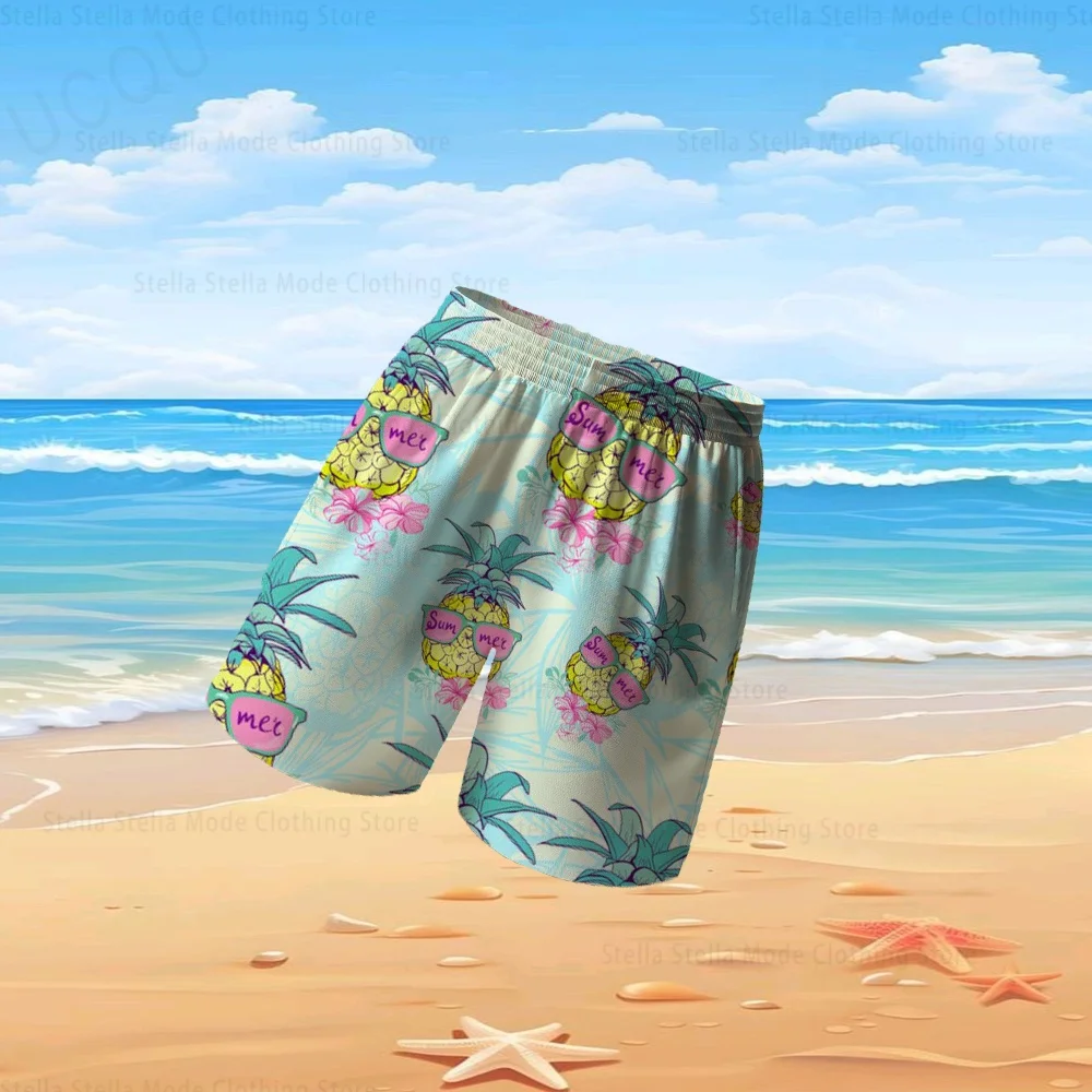 Summer Beach Shorts Men Women Kids Swim Trunks Quick Dry Lightweight With Pockets For Surf Pool Water Fun Boys Girls