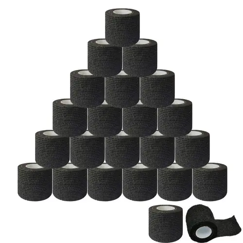 3/6/12/24/48/96 Uds 2 ""x 5 yardas envoltura de cinta de agarre de tatuaje, envoltura de vendaje elástico tubo de agarre de tatuaje máquina de pluma de tatuaje, suministros de tatuaje