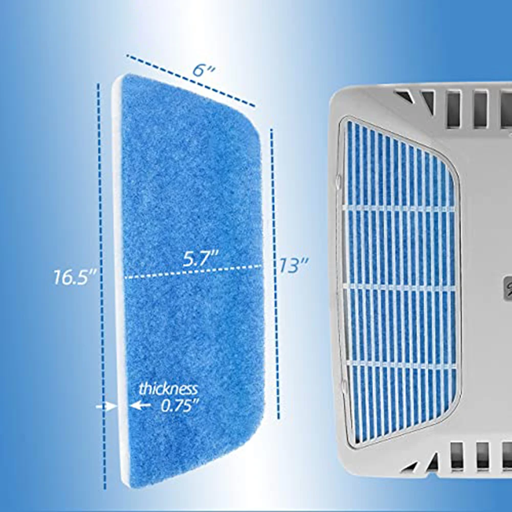 Filter AC RV 4 Buah untuk Coleman 6X16 MERV 6 Dirancang untuk Menangkap Debu, Rambut, dan Asap untuk Udara RV yang Lebih Sehat