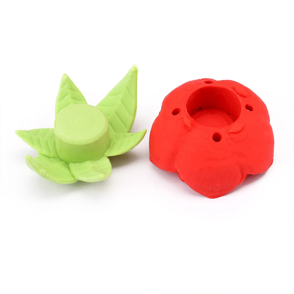 

16Pcs Simulation Rose Erasers Comfortable Portable Student Art Eraser Kit Fun Design Writing Correction Tool for Stationery