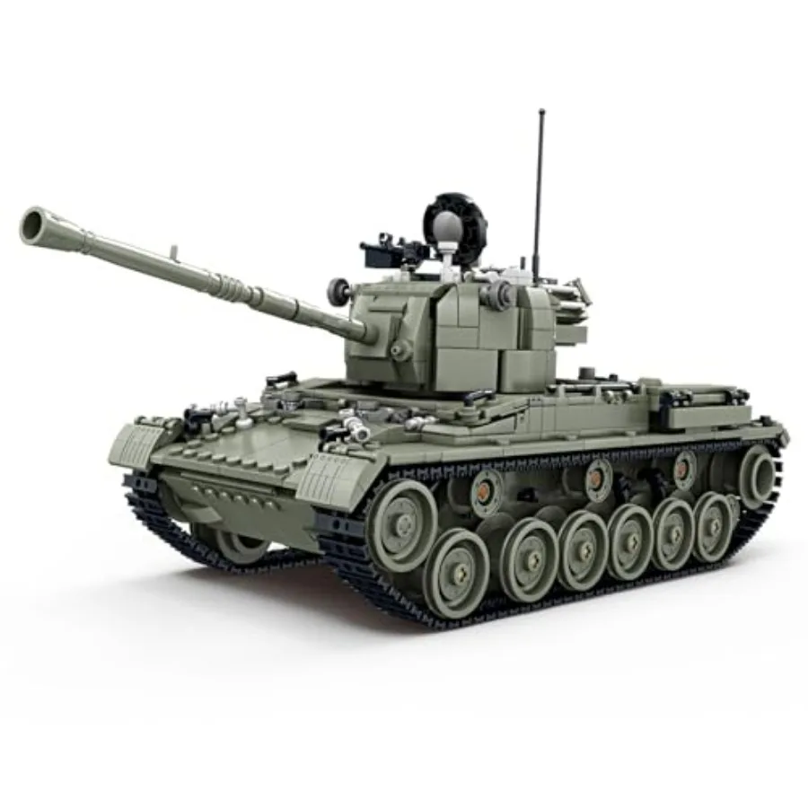 

Набор для сборки армейских танков: модель среднего танка M47, танк Паттон времен Второй мировой войны, для сборки и демонстрации, красная военная игрушка, отличный подарок на день рождения для любителей милитарии.