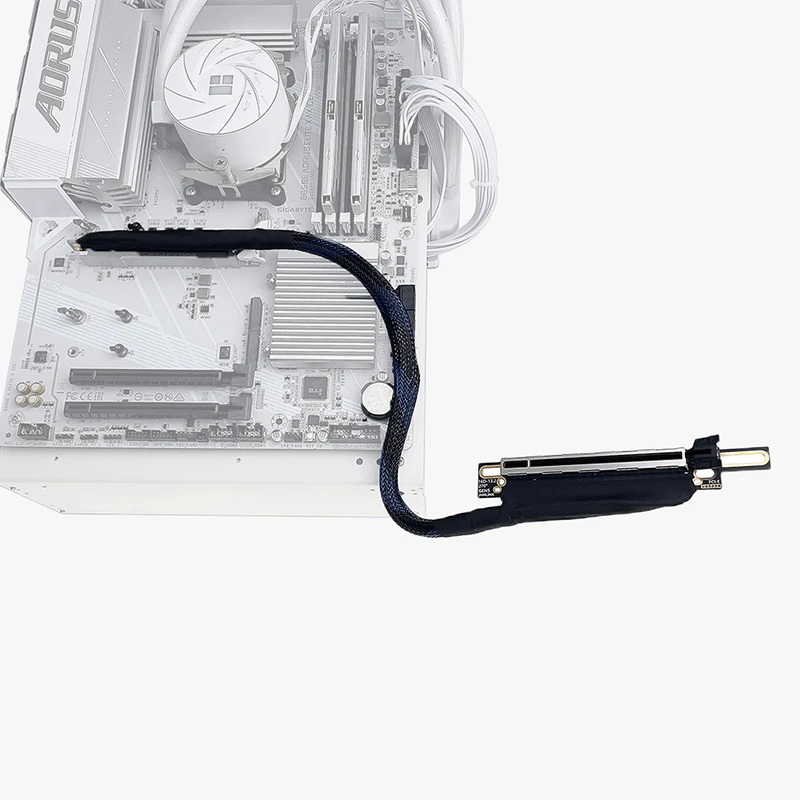 PCIe 5.0 x16 Gen5 Riser-Kabel 64Gbps, 6-lagiges PCB, versilbertes GPU-Verlängerungskabel für Grafikkarten – Detail 11