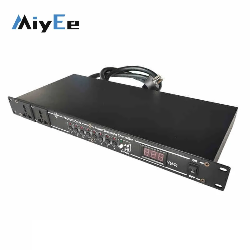 

CP0803 (CP00803) 13000W Professional Power Sequence Controller w/ 8 Sequential Power Output Sockets