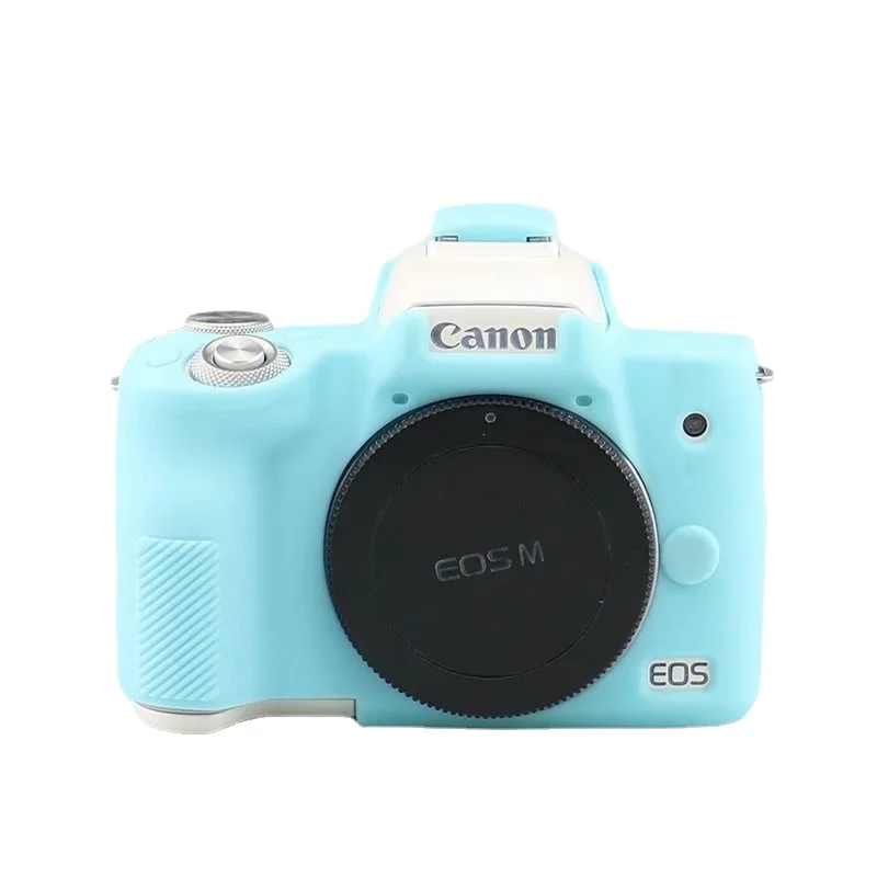 실리콘 아머 스킨 케이스 바디 커버 프로텍터, 캐논 EOS M50 Mark II EOS M 50 II 디지털 카메라 내부 소프트 백