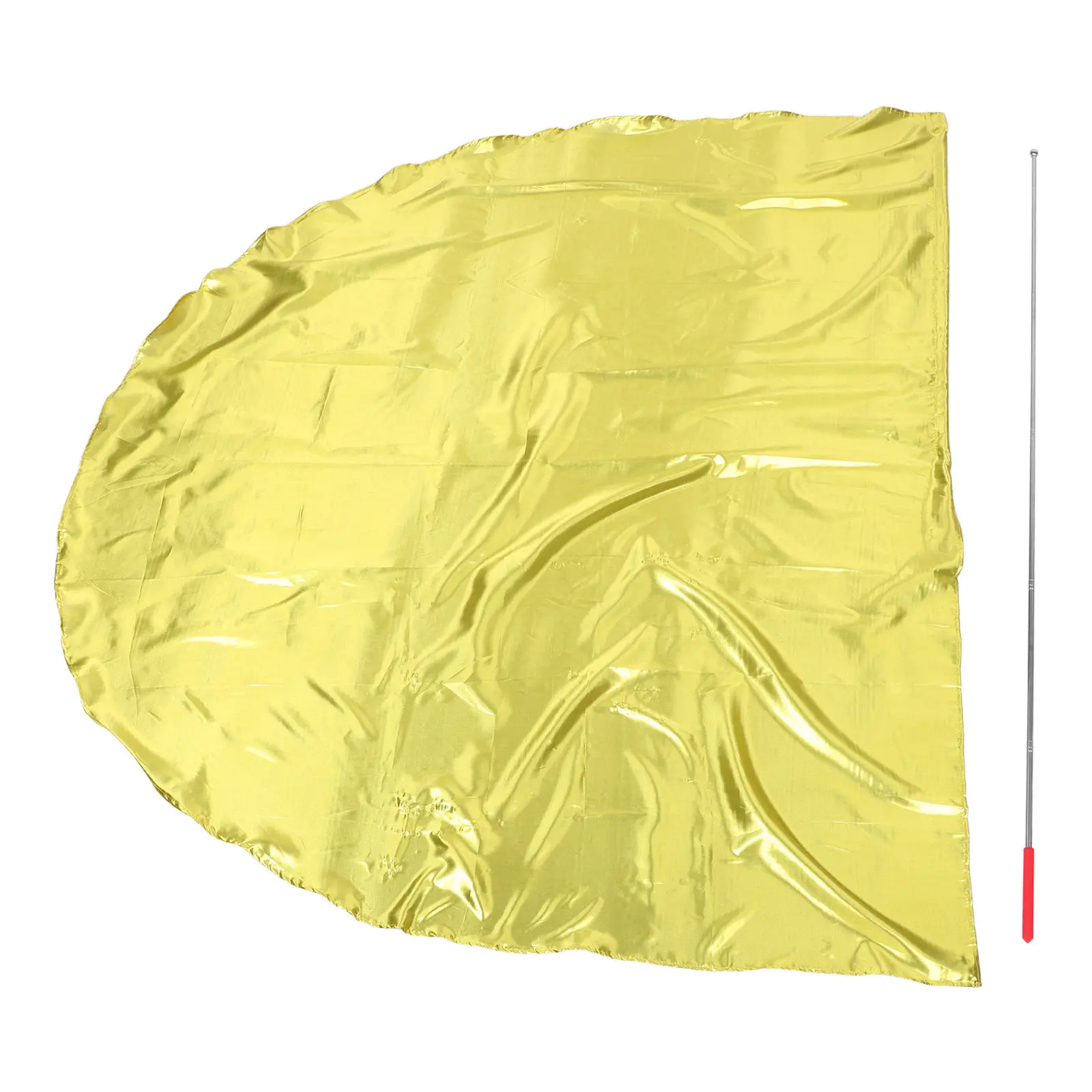 190x140cm Semicircle Dance Flags Lightweight Worship Cloth Flags for Kids Practice Religious Worship Decorations Festival