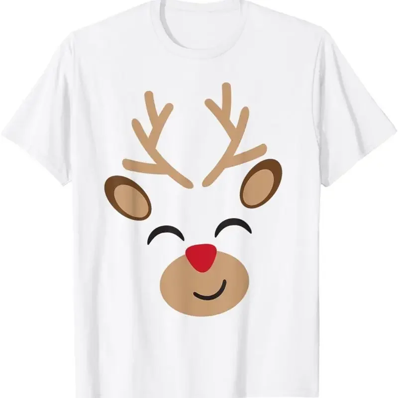 Adorable Reindeer Holiday Graphic - Festive Christmas Design T-Shirt