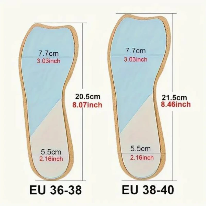 Leather Insole Anti-slip Breathable Sweat Absorbent Insole Suitable for Women Sandal High Heel Sneaker Attached to Sticker Pad