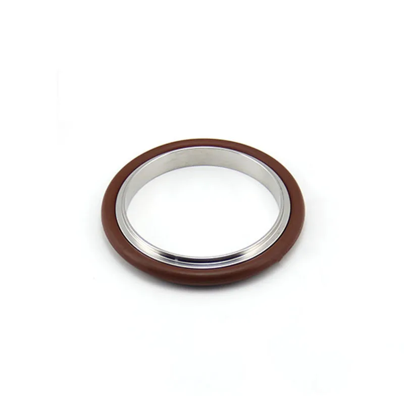 KF10 KF16 KF25 KF40 KF50 304 Stainless Steel Aluminium Alloy Vacuum Bracket + FKM Fluorine Rubber Ring Gasket For KF Vacuum