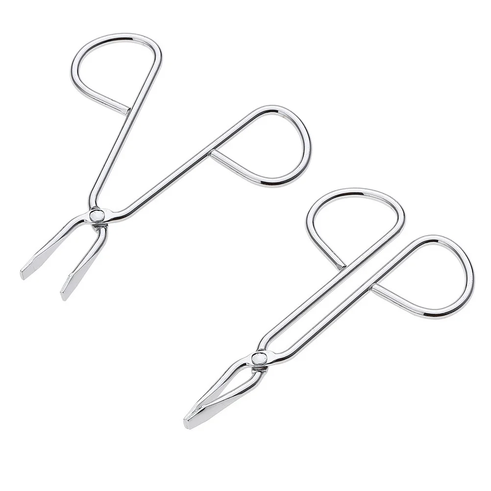 Zestaw ze stali nierdzewnej: pęsety do brwi, odporne na odkształcenia, trwałe, z idealnie zarównowanymi końcówkami do przedłużania rzęs i makijażu, srebrne.