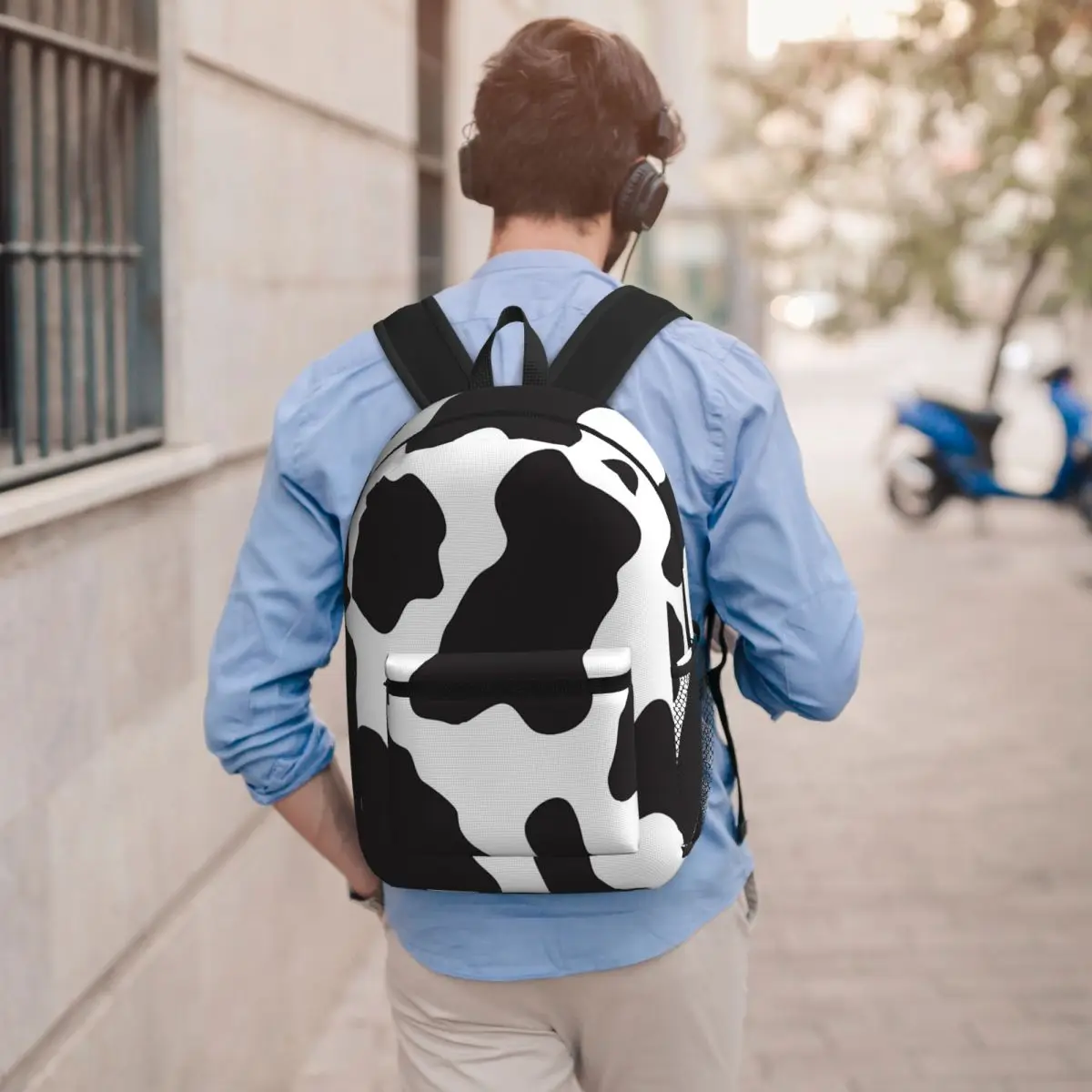 

Cow Animal Print Cowboy Country Ranch Backpack Student BookBag Kids School Bag Computer Shoulder Bags for Men Women