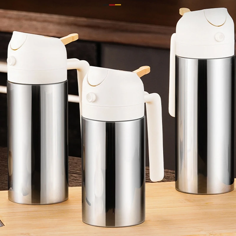 Oil Dispenser Oil Sprayer Stainless Steel Olive Oil Dispenser Bottle Sprayer Pour Food-Grade Oil Mister Sprayer Bottle
