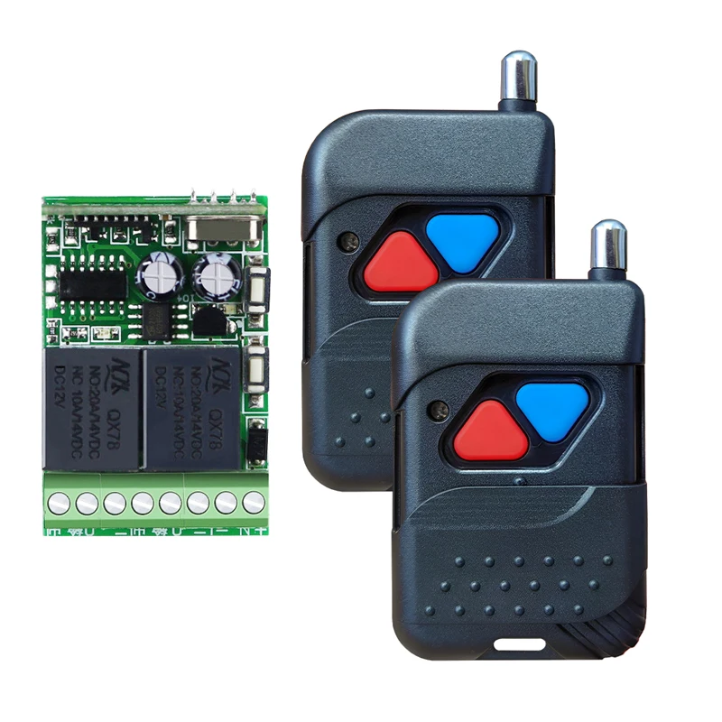 433mhz mini pcb  DC  12V 2Channel RF Wireless Remote Control Receiver  Transmitter smart home  lamp/led/light/ radio smart home