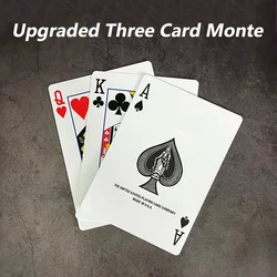 Upgraded Three Card Monte Magic Tricks 3 Jumbo Card Change Magia Poke Trick Close-up Stage Illusions Gimmicks Mentalism Props