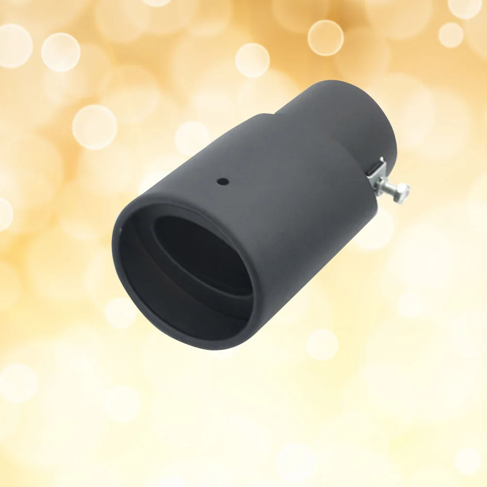 

Stainless Steel Muffler Tip Exhaust Pipe Cover Black Durable Auto Car Exhaust Outlet Decorative Tailpipe Protector Noise