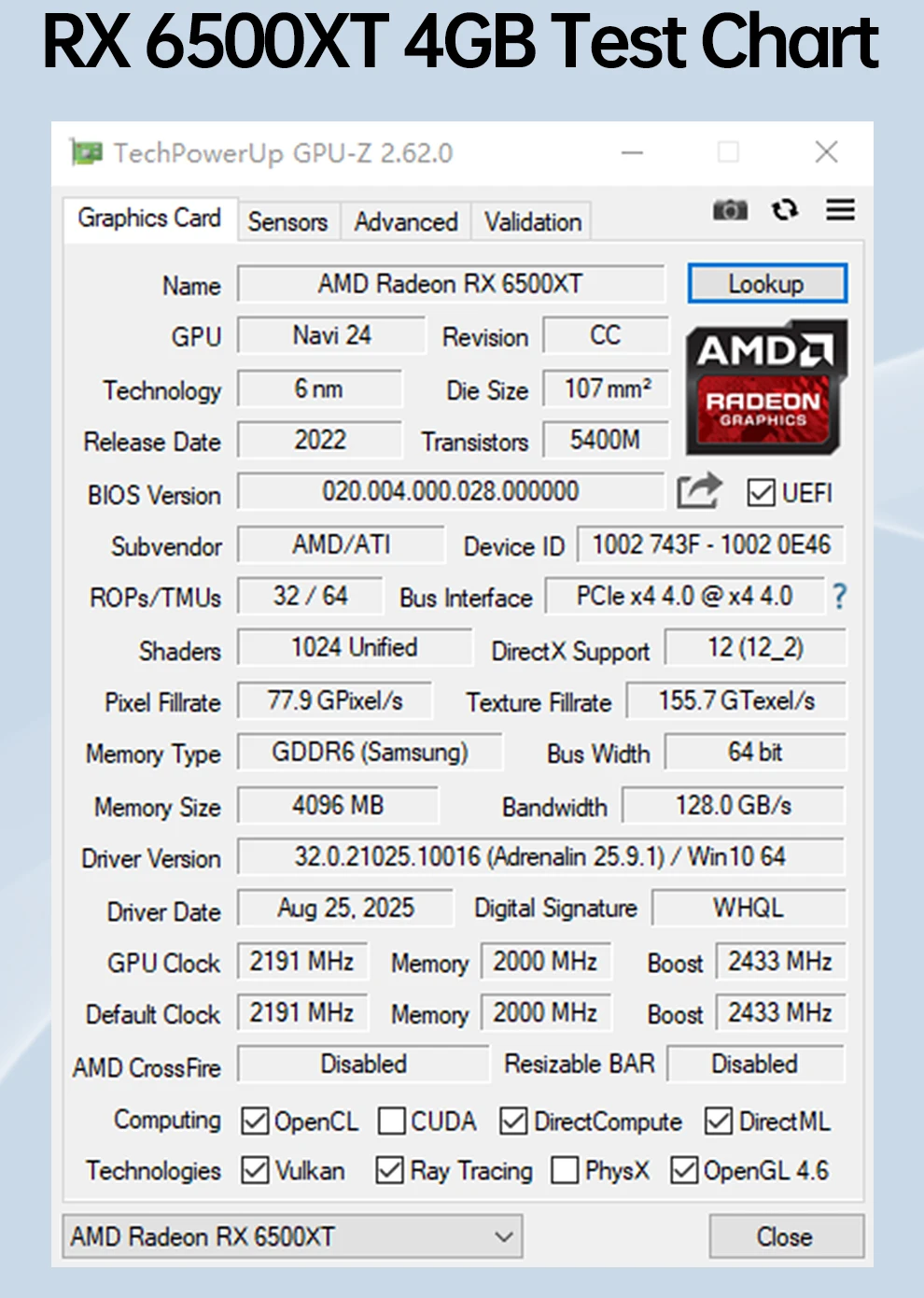 SOYO Weltpremiere AMD Radeon RX6500XT 4G Grafikkarte GDDR6 Speicher, HDMI-kompatibel, OpenGL 4.6, DirectX 12 für Gaming-Computer – Detail 3
