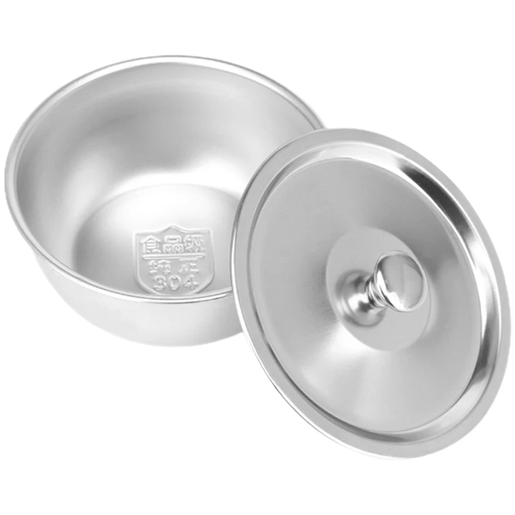

Stainless Steel Children Bowl 10cm Size with Lid for Toddler Baby Food Soup Kitchen Dishes Safe Material Kids Bowls