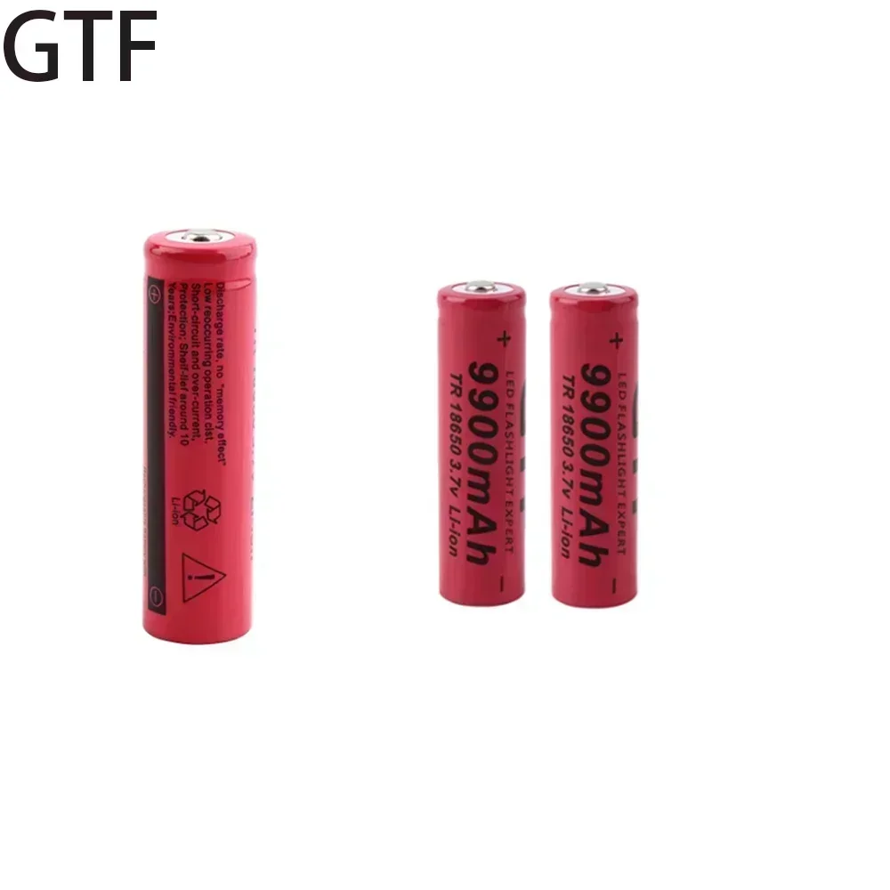 New 18650 lithium-ion battery 3.7V 9900mAh LED flashlight rechargeable battery 18650 battery