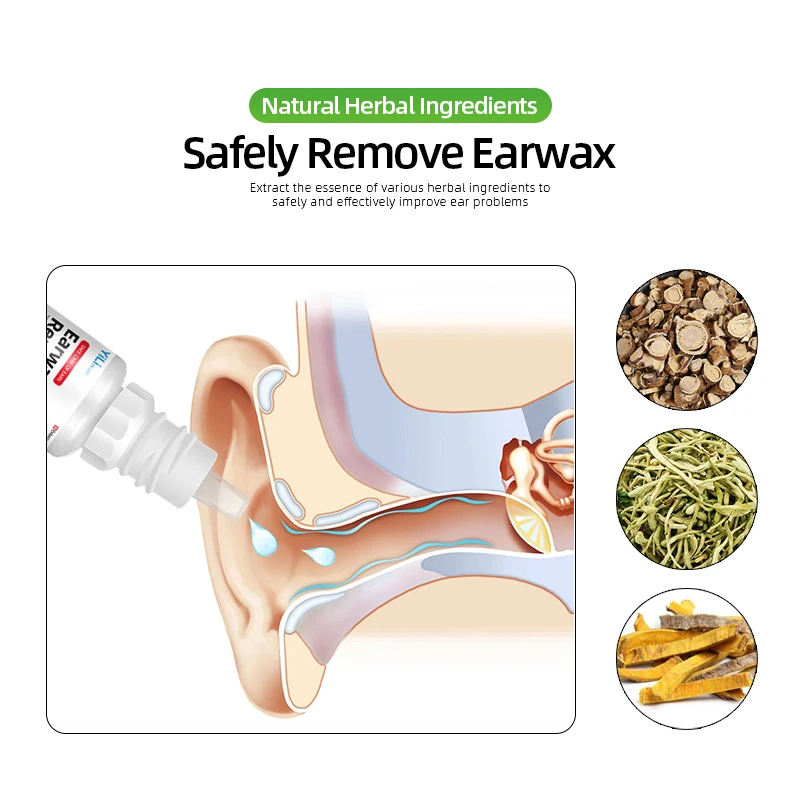 Earwax Remover Ear Wax Cleaner Ear Pick Cleaning Earpick Remove Sophora Flavescens Chinese Medicine 10ml