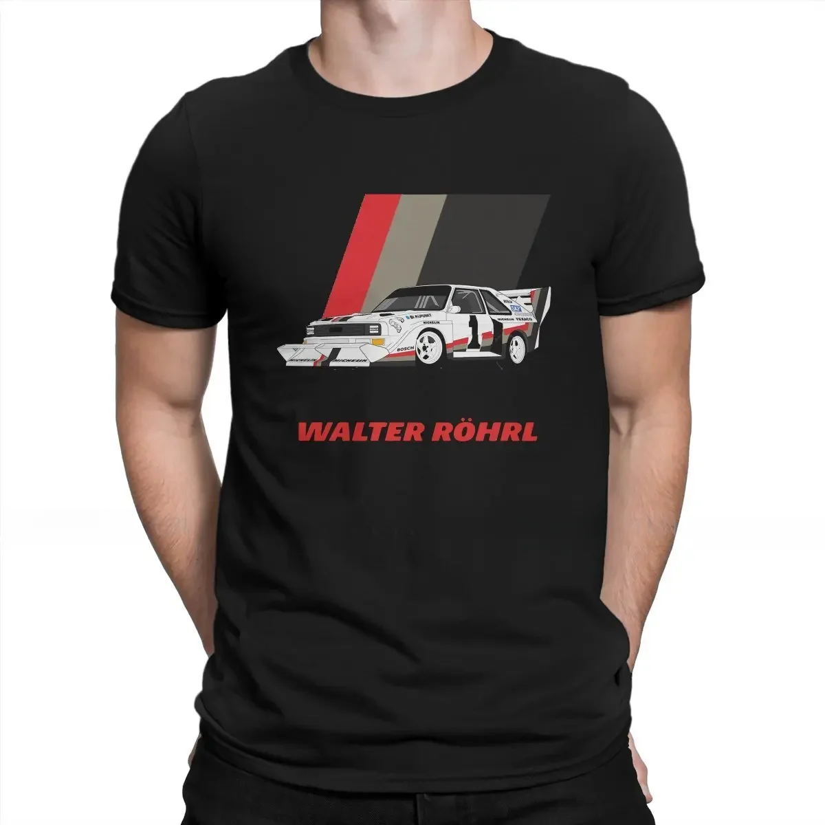 Gran Turismo Racing Game TShirt for Men Walter Rohrl Pikes Peak 87 Humor Summer Tee T Shirt High Quality New Design Loose