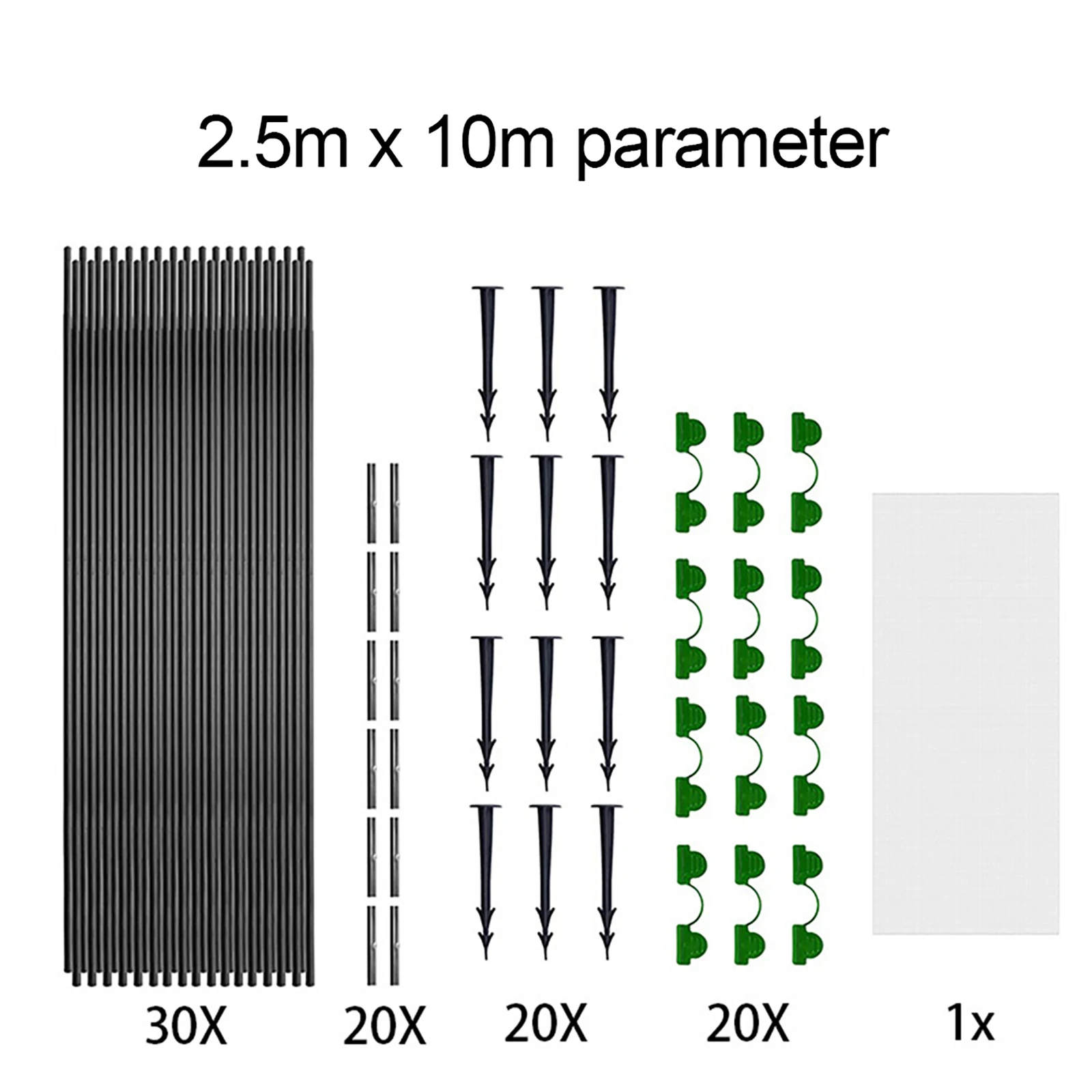 Garden Insect Netting Kit With Greenhouse Garden Hoops For Garden Protection Net Garden Greenhouse Plant Tunnel Support